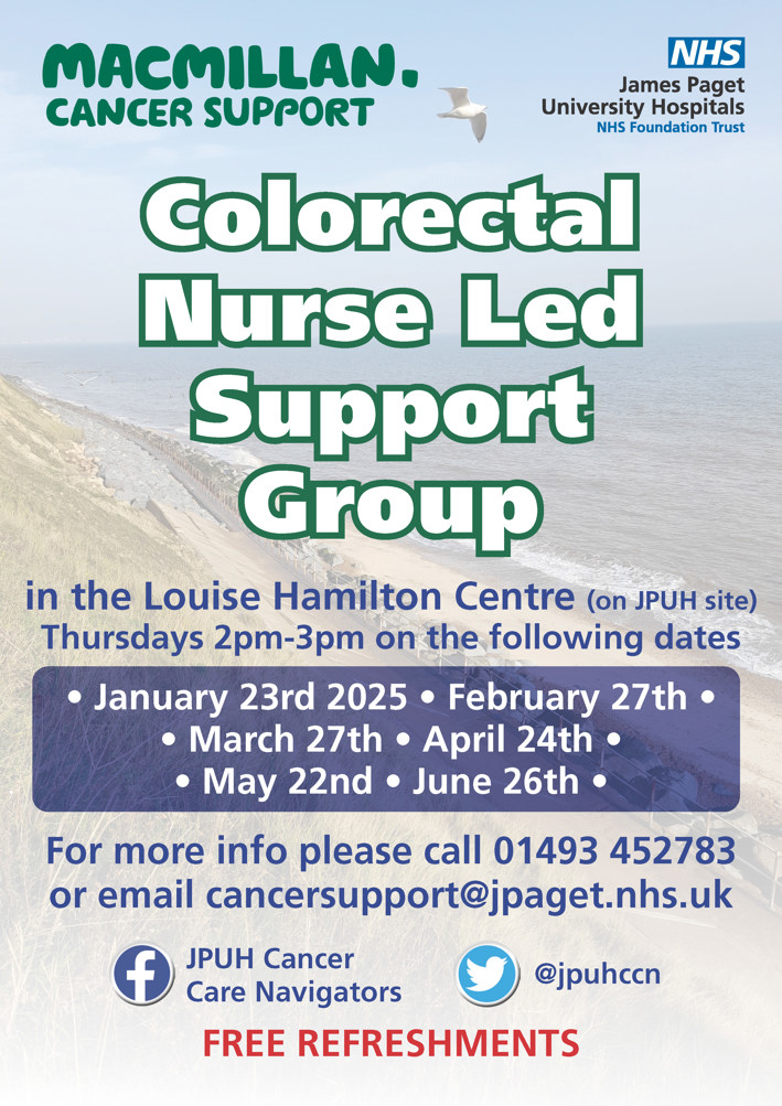 Colorectal nurse-led support group